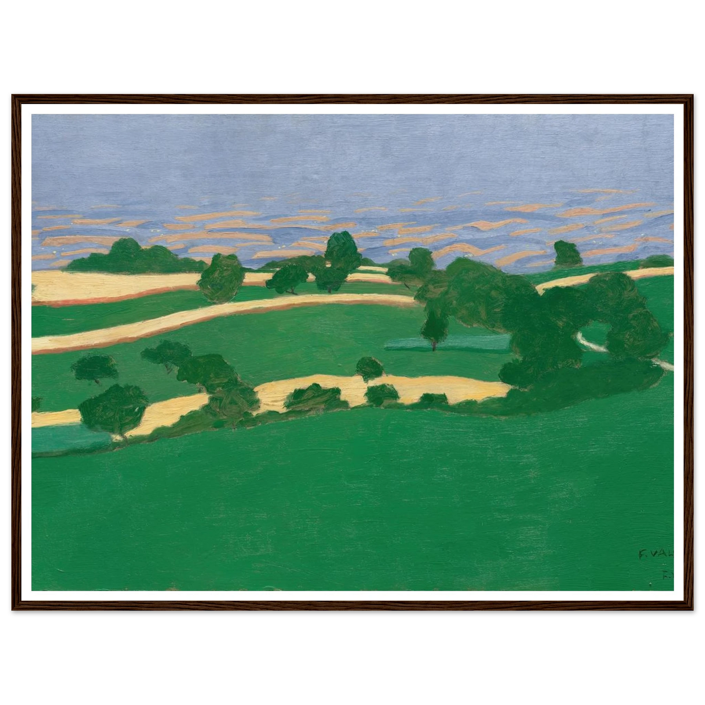 Corn Fields (1900) Art Print | Felix Vallotton-Quipham Collections
