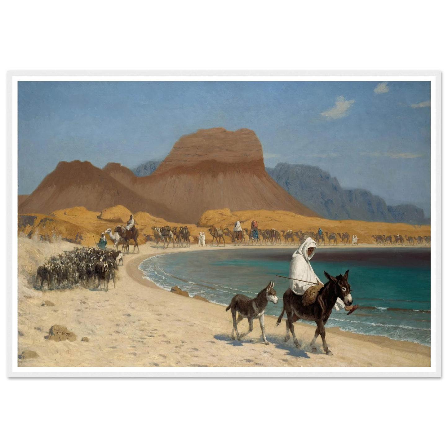 The Gulf of Aqaba (circa 1897) Art Print | Jean Leon Gerome-Quipham Collections