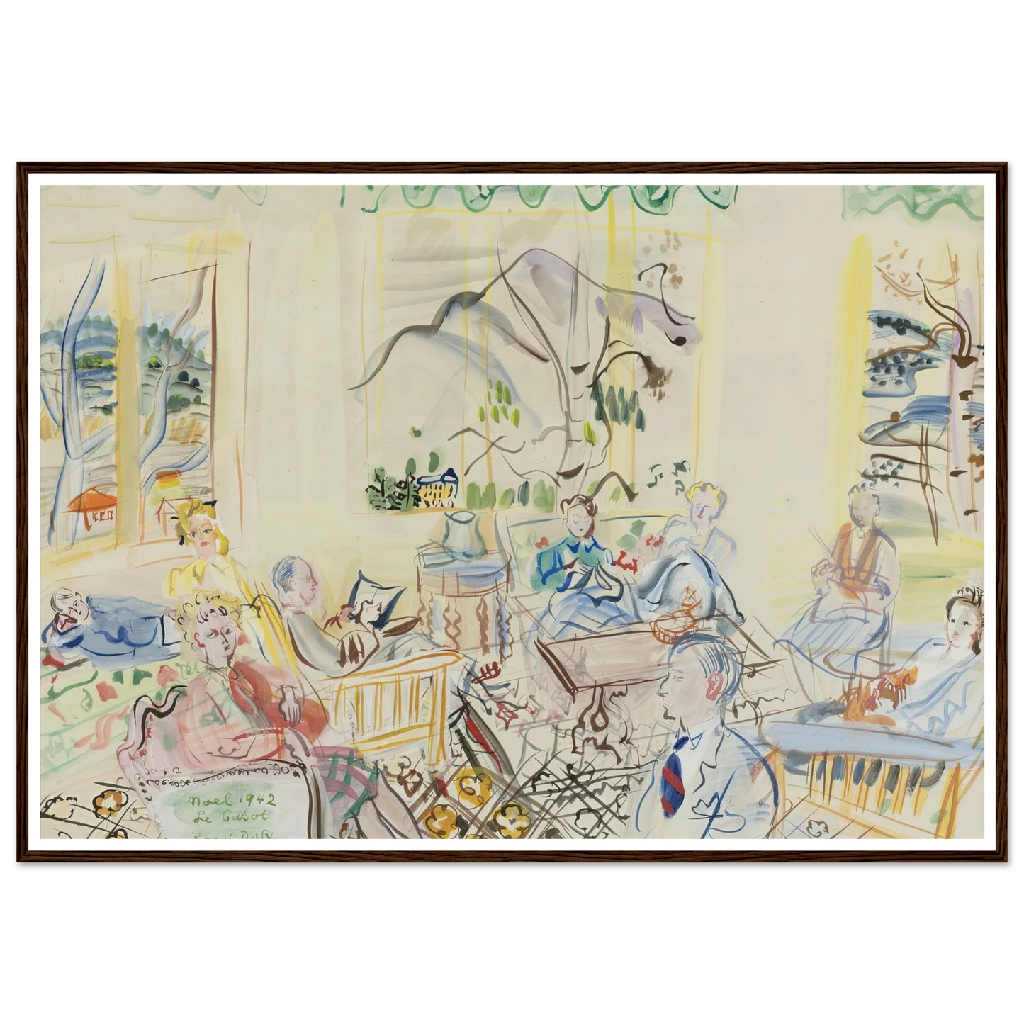 ‘Le Casot’ À vernet-les-bains, noel (1942) Art Print | Raoul Dufy-Quipham Collections