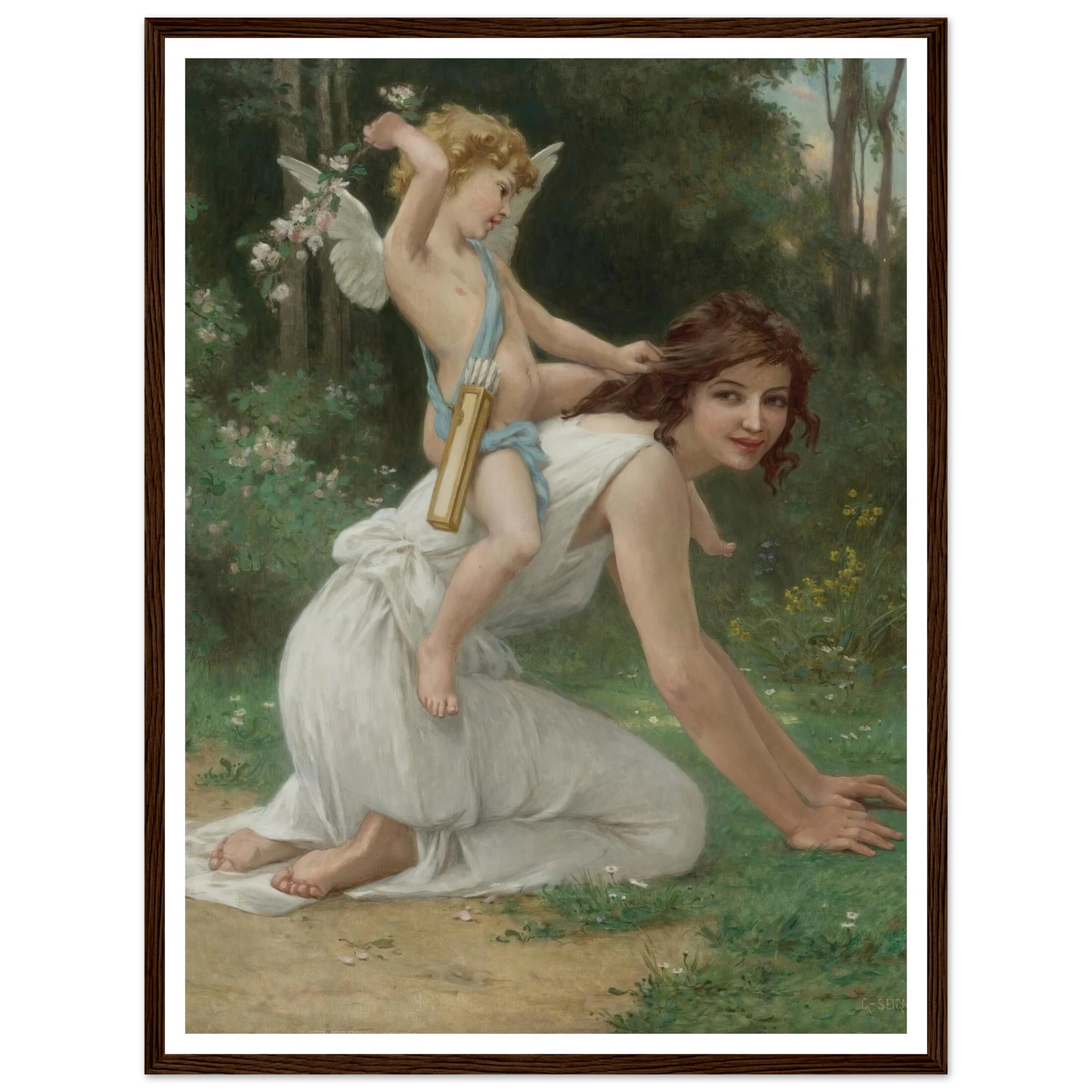 Venus And Cupid Art Print | Guillaume Seignac-Quipham Collections