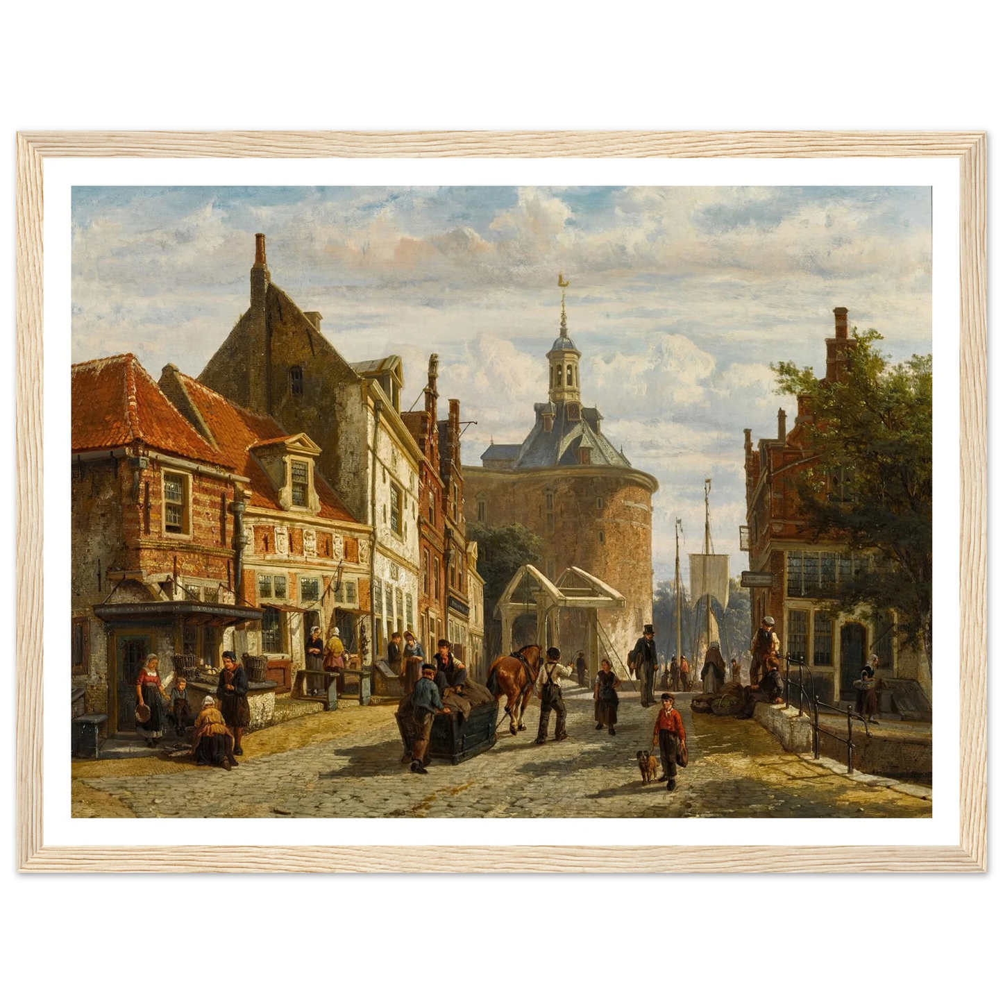 The Zuiderspui with the Drommedaris, Enkhuizen (1866) Art Print | Cornelis Springer-Quipham Collections