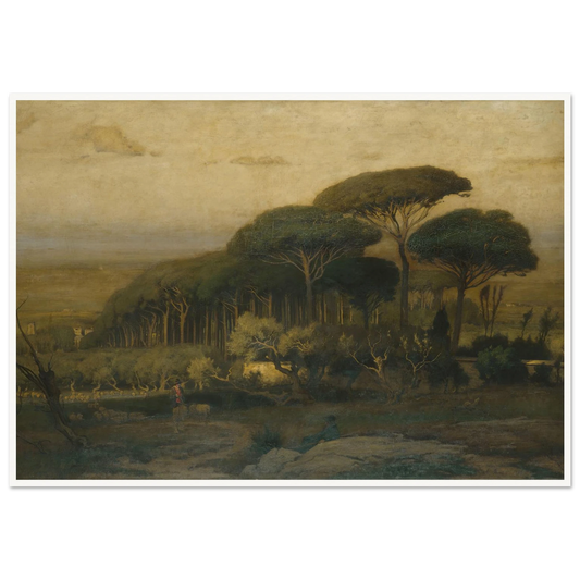Pine Grove of the Barberini Villa (1876) Art Print | George Inness-Quipham Collections