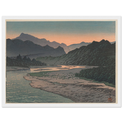 Chichibu Minano no yu (Evening at Minano, Chichibu) (1946) Art Print | Kawase Hasui-Quipham Collections