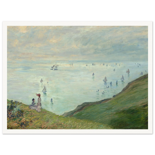Cliffs at Pourville (1882) Art Print | Claude Monet-Quipham Collections