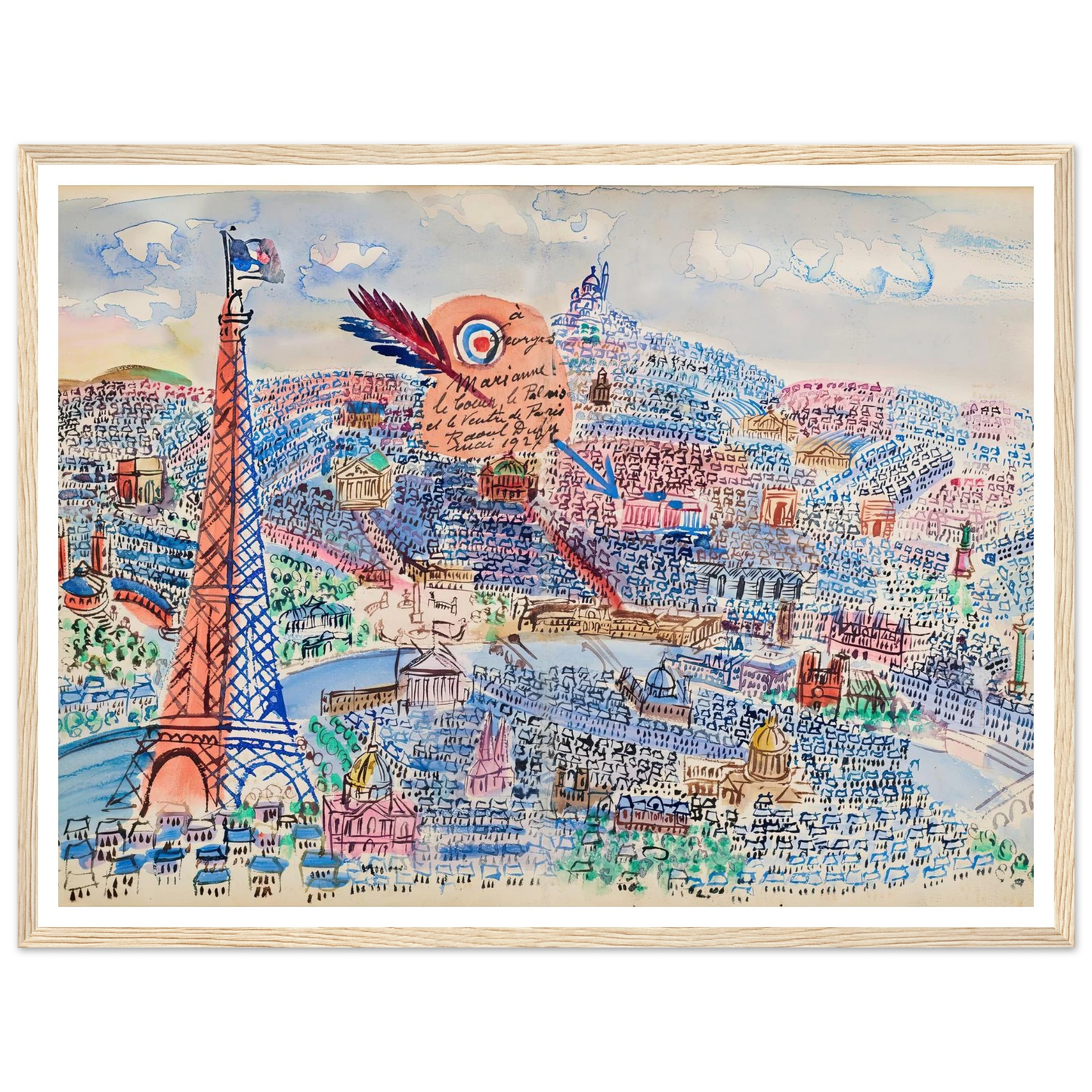 Livre d’or de Marianne (1927) Art Print | Raoul Dufy-Quipham Collections