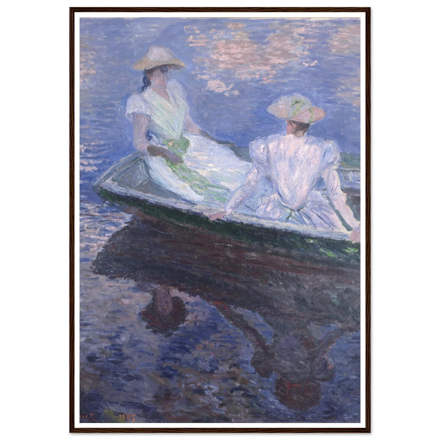 On The Boat Art Print | Claude Monet-Quipham Collections