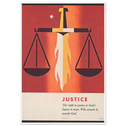 Justice (1957) Art Print | Joseph Binder-Quipham Collections