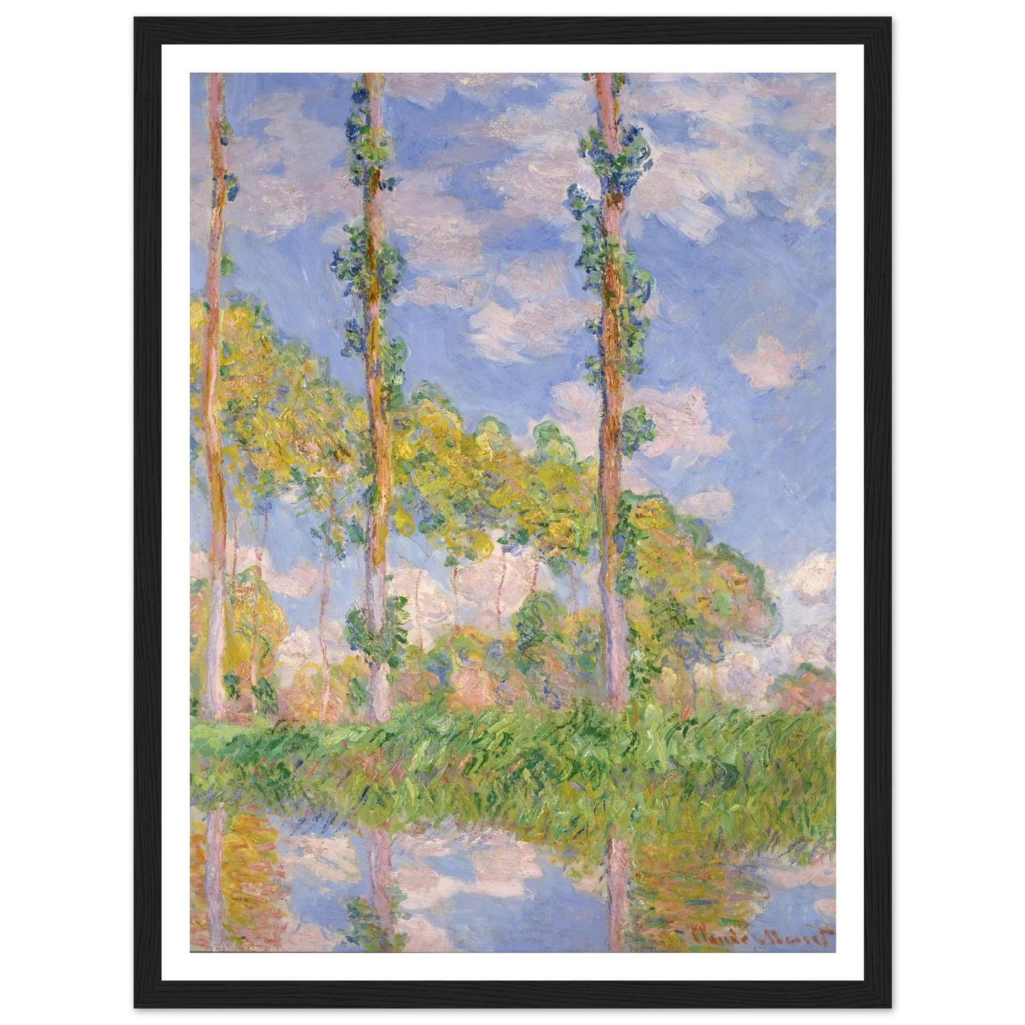 Poplars in the Sun (1891) Art Print | Claude Monet-Quipham Collections