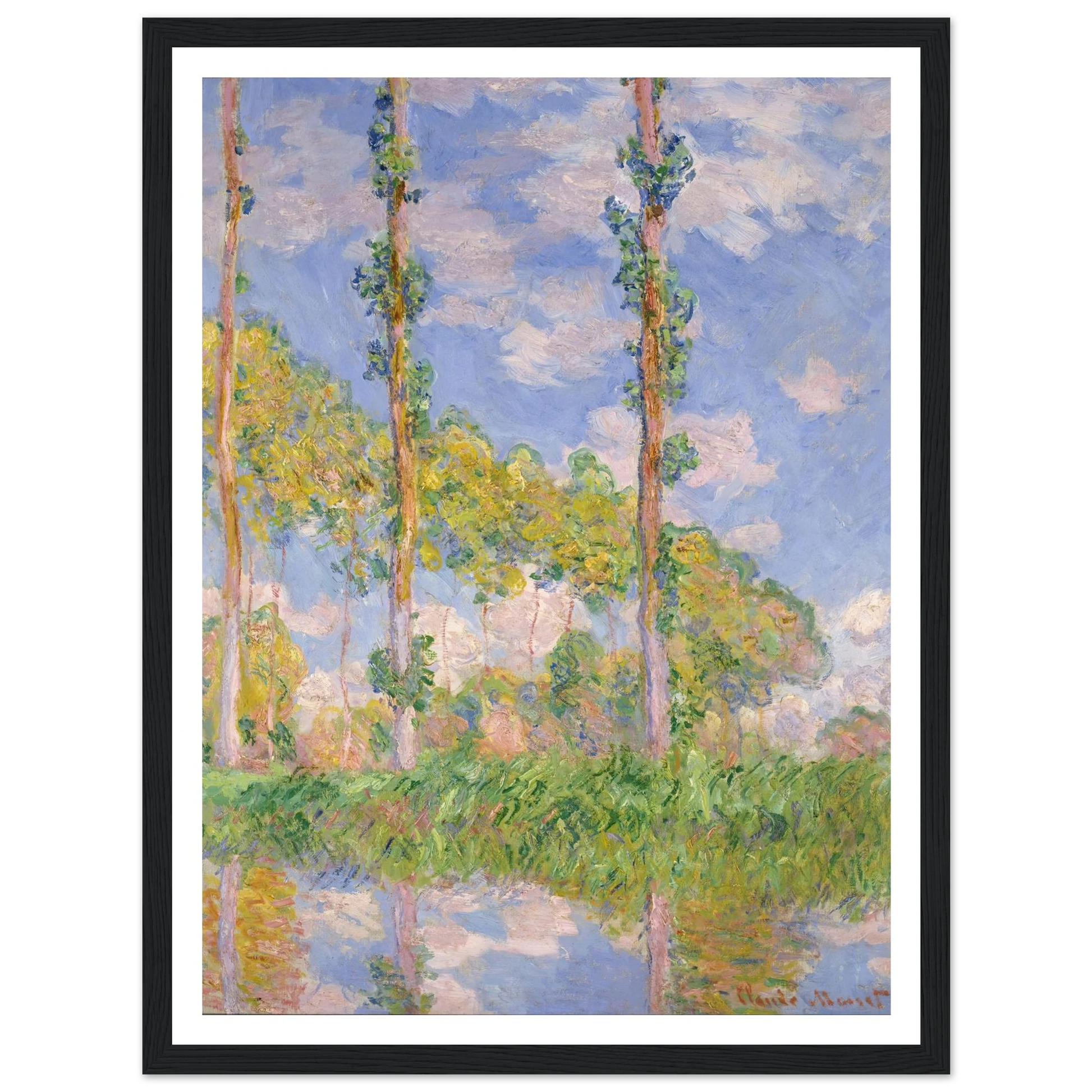 Poplars in the Sun (1891) Art Print | Claude Monet-Quipham Collections