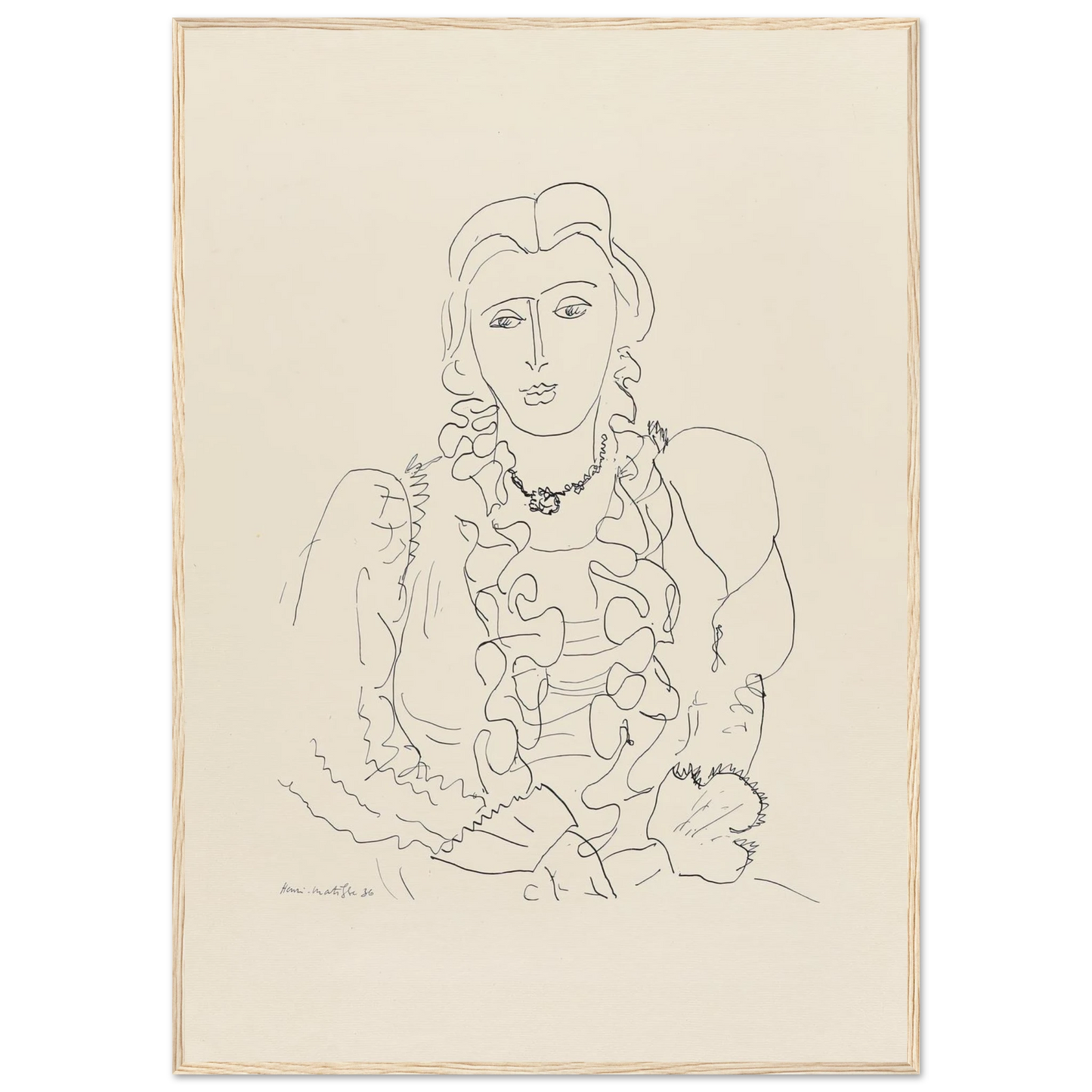 Sitzende Frau (1936) Art Print | Henri Matisse-Quipham Collections