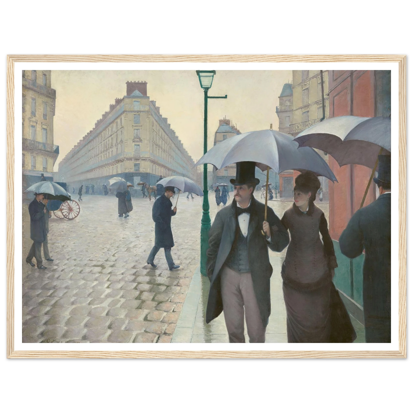 Paris Street; Rainy Day Art Print | Gustave Caillebotte-Quipham Collections