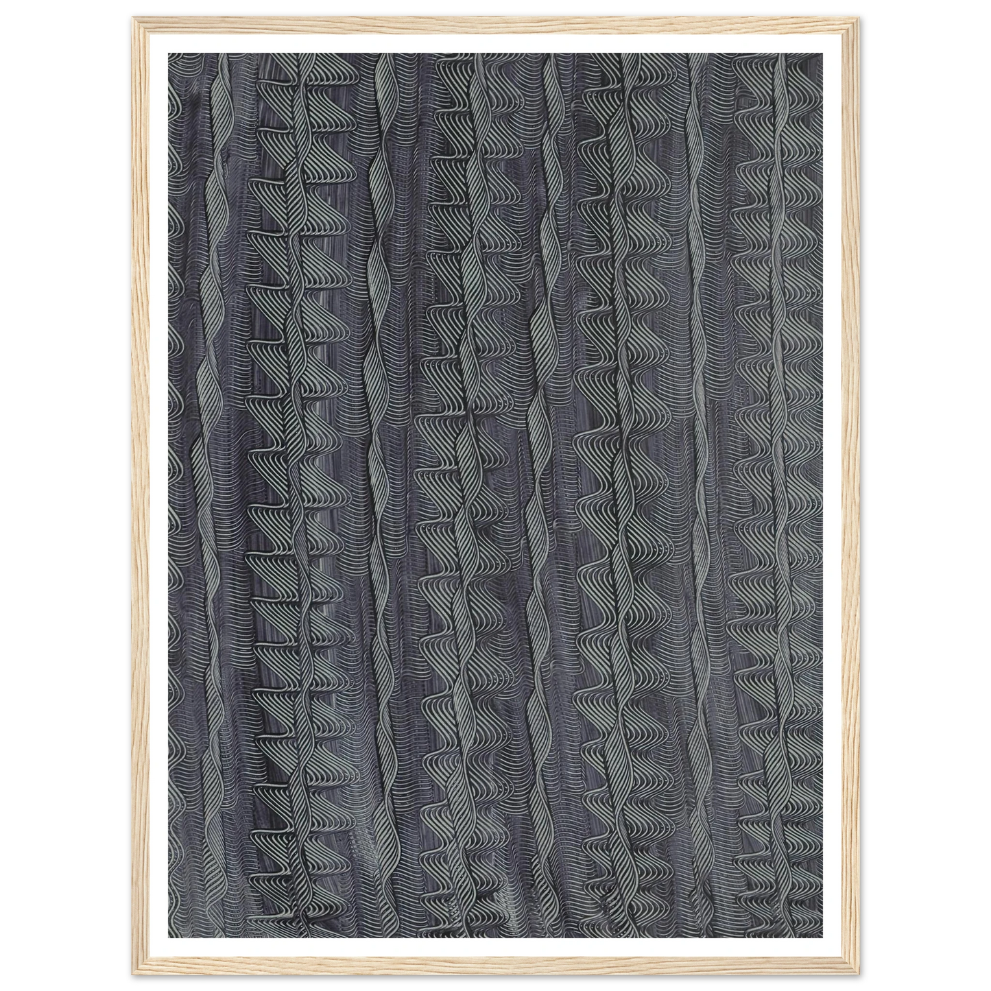 Kleisterpapier mit Verdrängungsdekor (Streifen) (1890 - 1910) Art Print | Anker Kyster-Quipham Collections