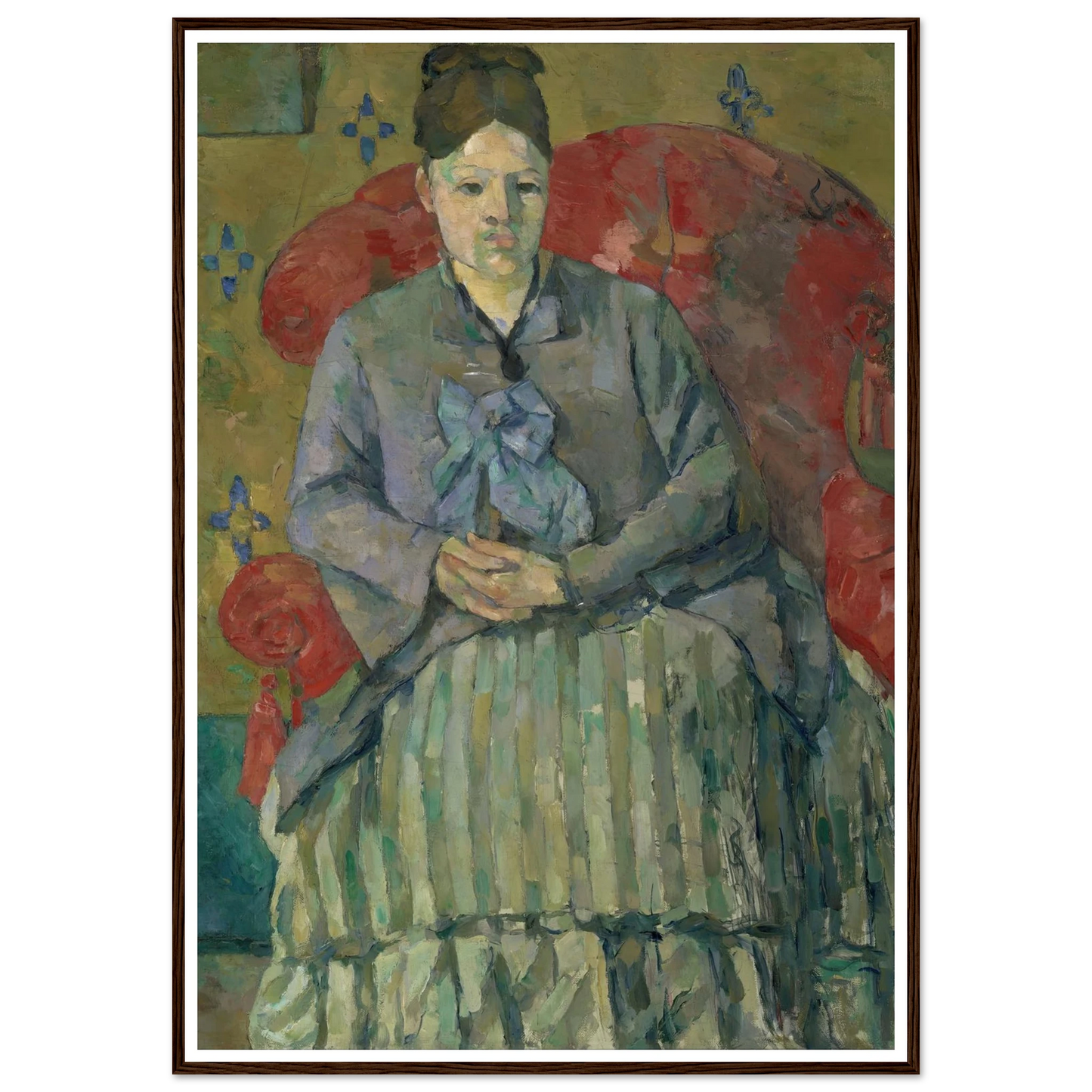 Madame Cézanne in a Red Armchair (about 1877) Art Print | Paul Cezanne-Quipham Collections