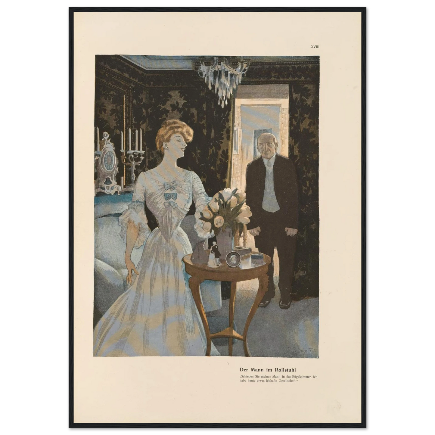 Der Mann im Rollstuhl (1908) Art Print | Ferdinand Freiherr von Reznicek-Quipham Collections