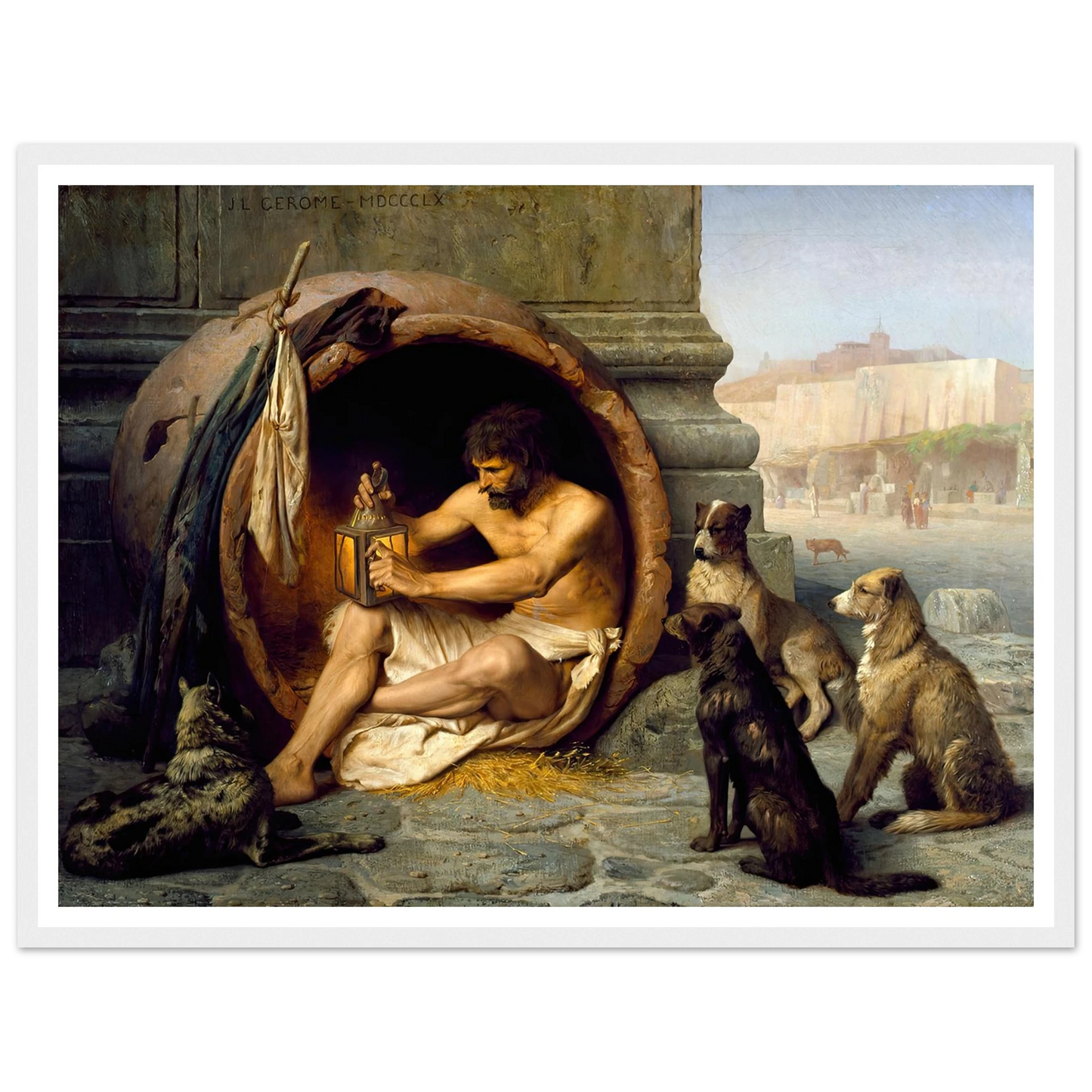 Diogenes (1860) Art Print | Jean Leon Gerome-Quipham Collections