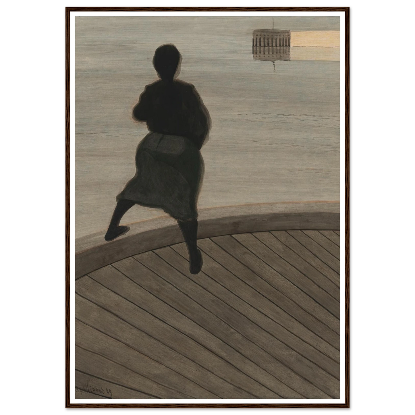 Femme de pêcheur sur le ponton (1909) Art Print | Leon Spilliaert-Quipham Collections