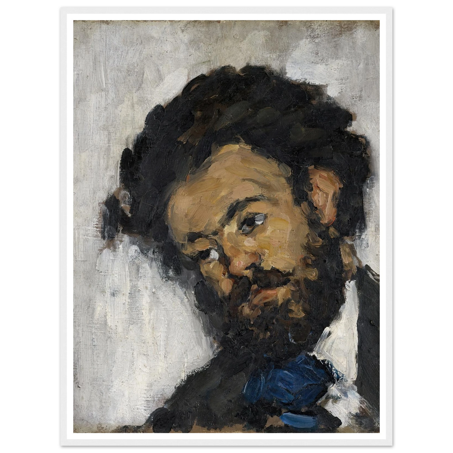 Portrait Of Antoine-Fortuné Marion (1871) Art Print | Paul Cezanne-Quipham Collections