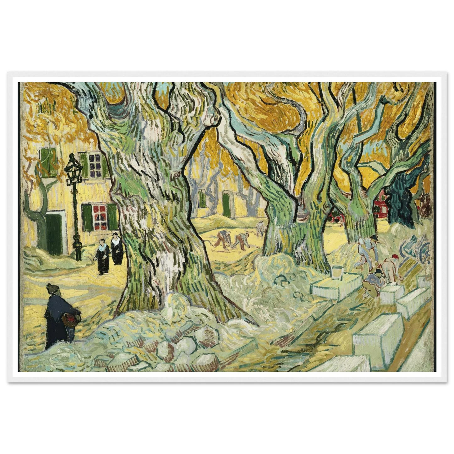 The Road Menders Art Print | Vincent van Gogh-Quipham Collections