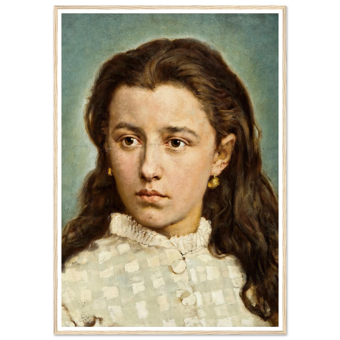 Portrait of Maria Levittoux (1872) Art Print | Jan Matejko-Quipham Collections