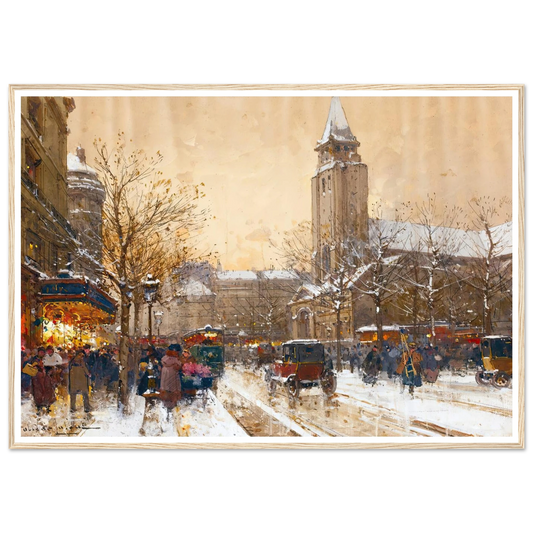 Boulevard Saint-Germain, Paris Art Print | Eugene Galien Laloue-Quipham Collections
