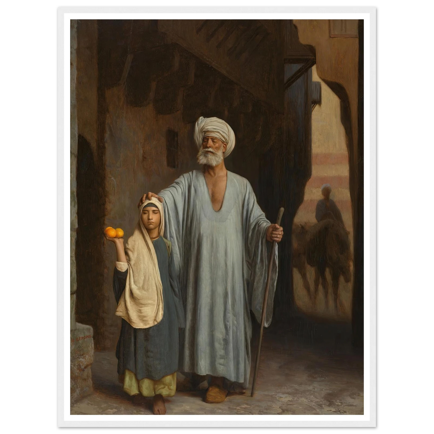 The Helping Hand Art Print | Jean Leon Gerome-Quipham Collections