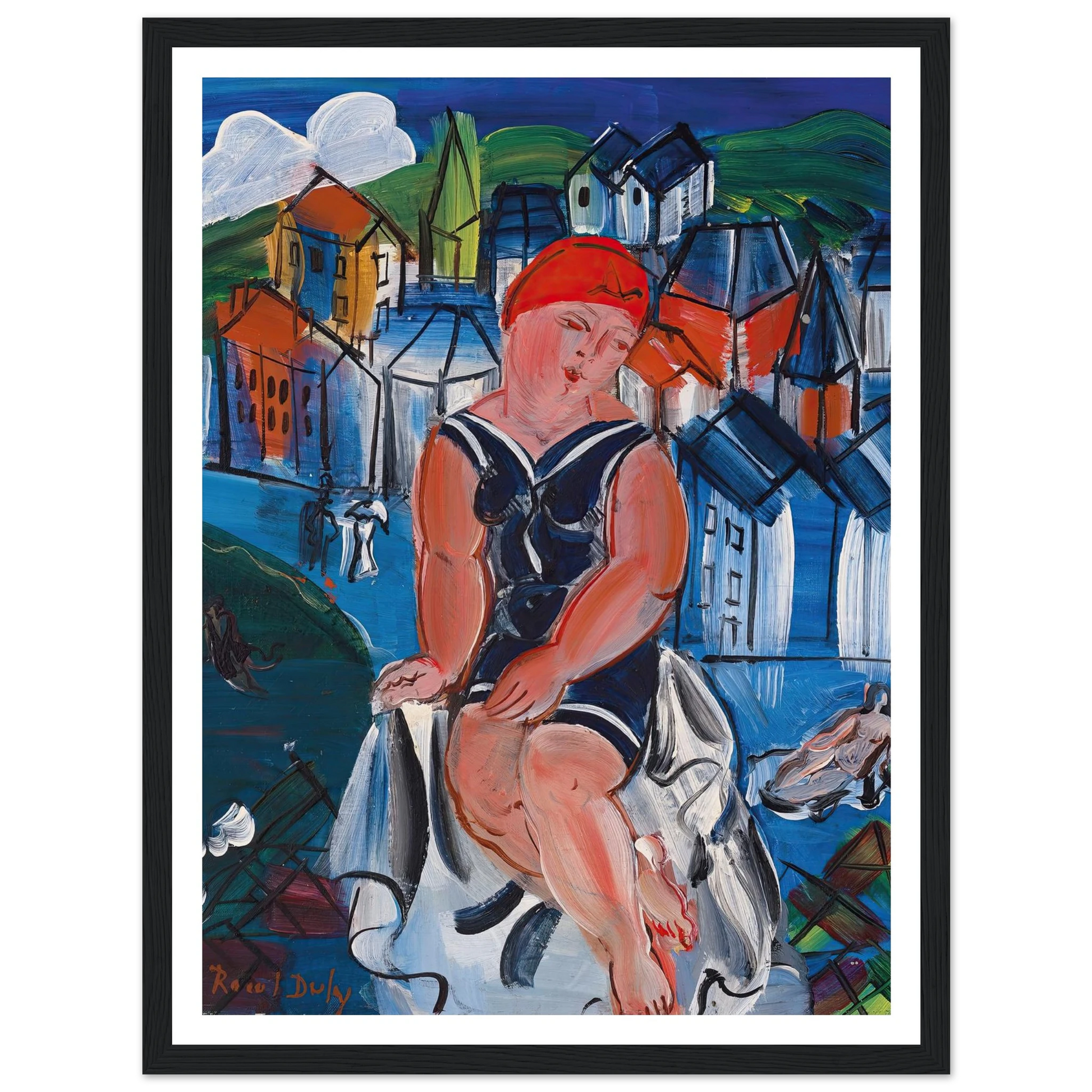 Petite baigneuse à Sainte-Adresse Art Print | Raoul Dufy-Quipham Collections
