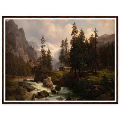 Dale in the High Alps at Gastein (1850) Art Print | August Behrendsen-Quipham Collections
