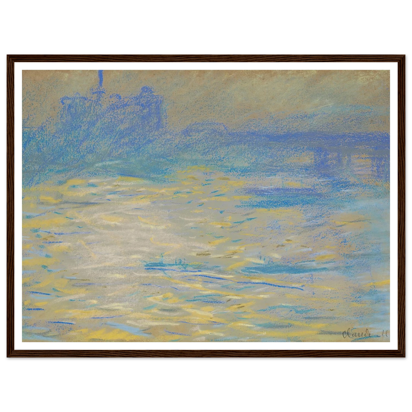 La Tamise (1901) Art Print | Claude Monet-Quipham Collections