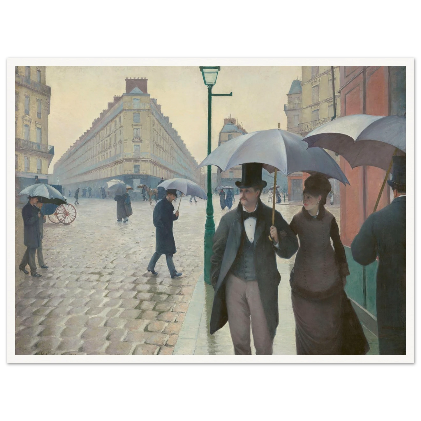 Paris Street; Rainy Day Art Print | Gustave Caillebotte-Quipham Collections