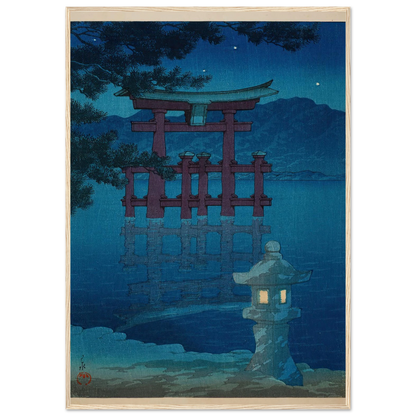 Hoshizukiyo Miyajima (Starlit Night at Miyajima) (1928) Art Print | Kawase Hasui-Quipham Collections