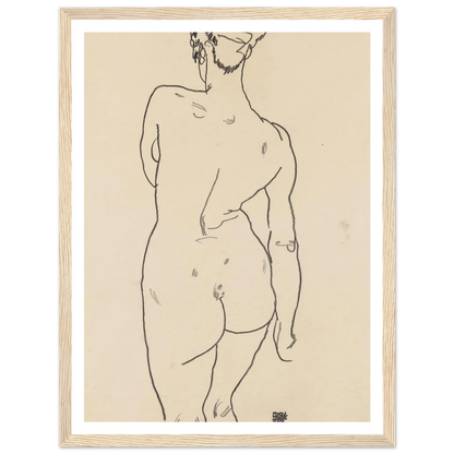 Weiblicher Rückenakt (1998) Art Print | Egon Schiele-Quipham Collections