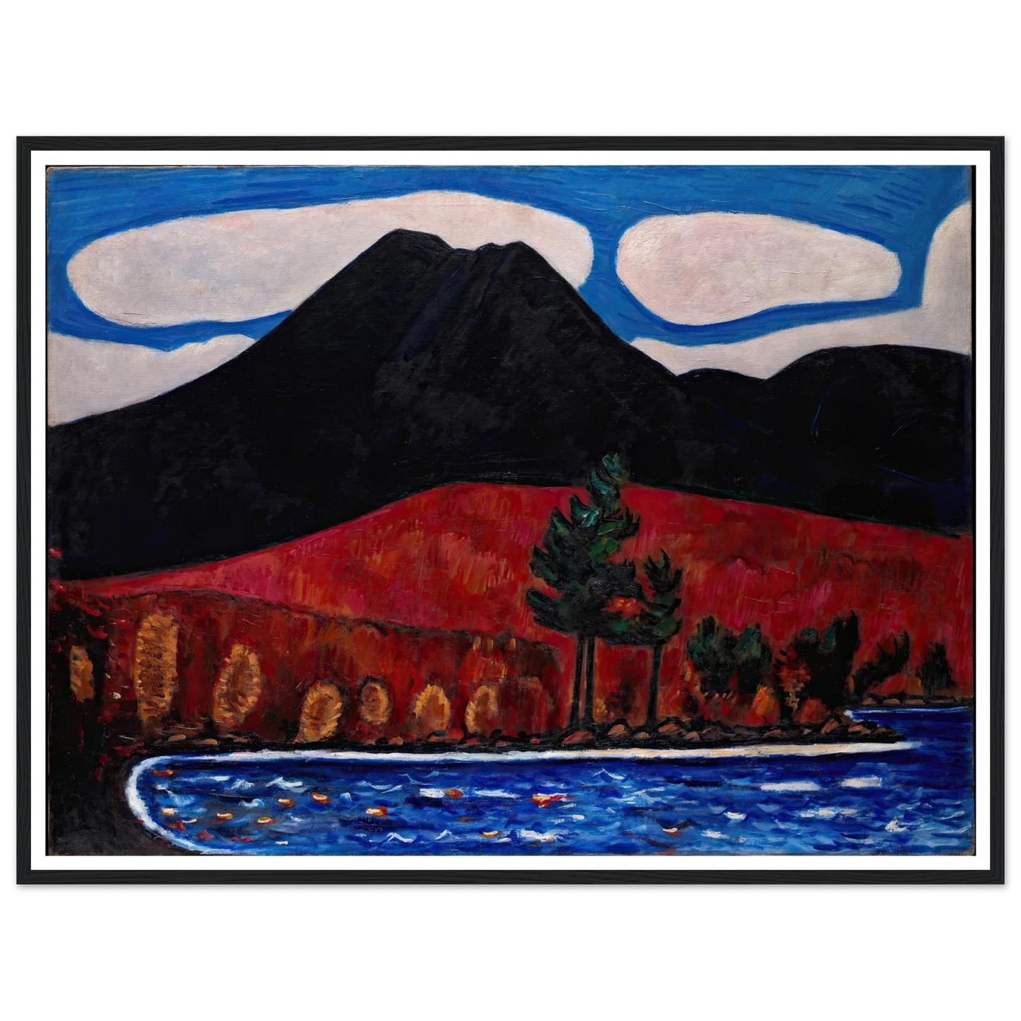 Mt. Katahdin (Maine), Autumn (1939–40) Art Print | Marsden Hartley-Quipham Collections