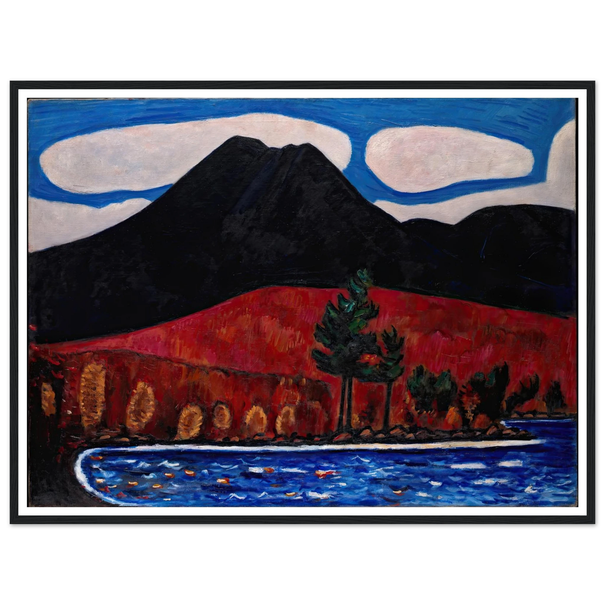 Mt. Katahdin (Maine), Autumn (1939–40) Art Print | Marsden Hartley-Quipham Collections