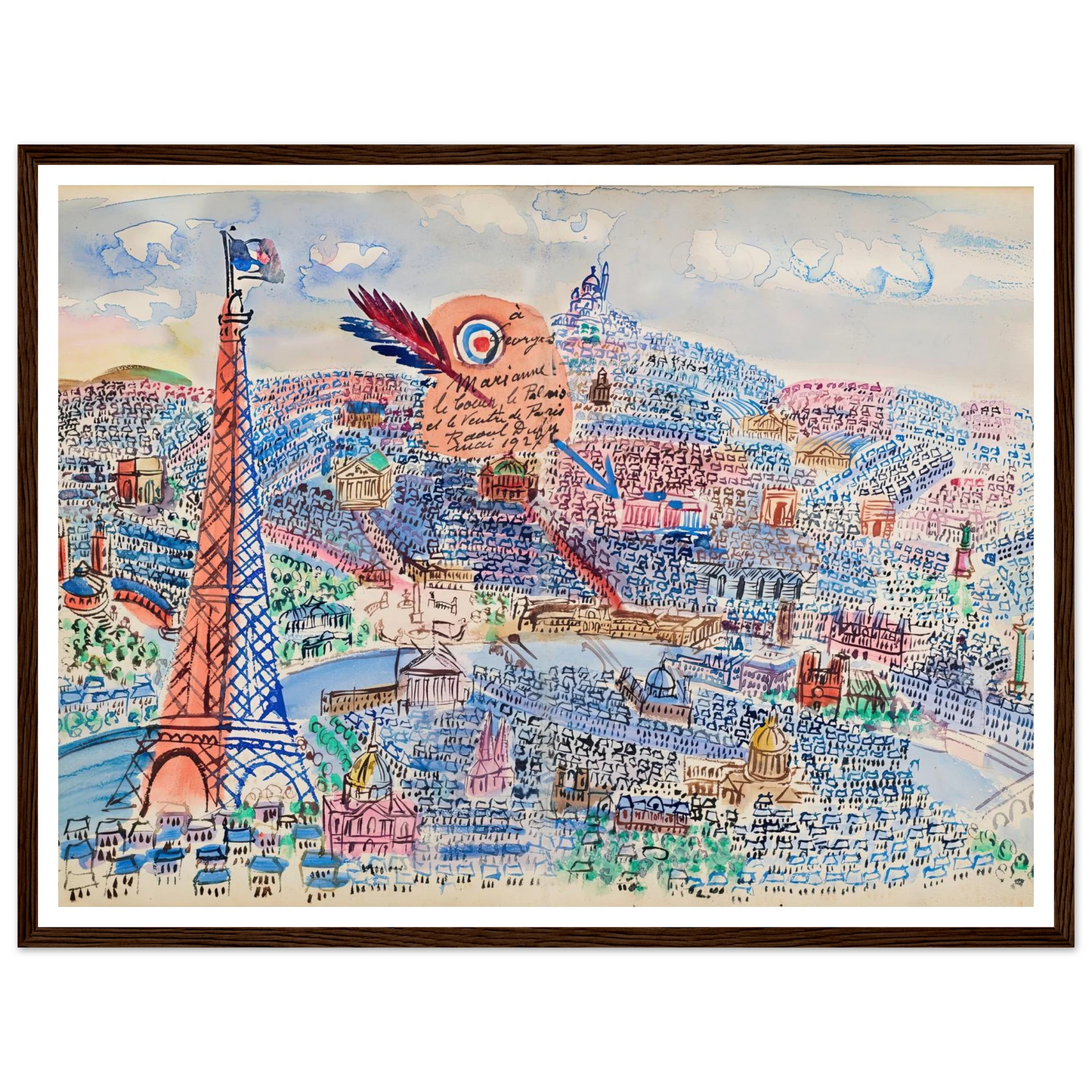 Livre d’or de Marianne (1927) Art Print | Raoul Dufy-Quipham Collections