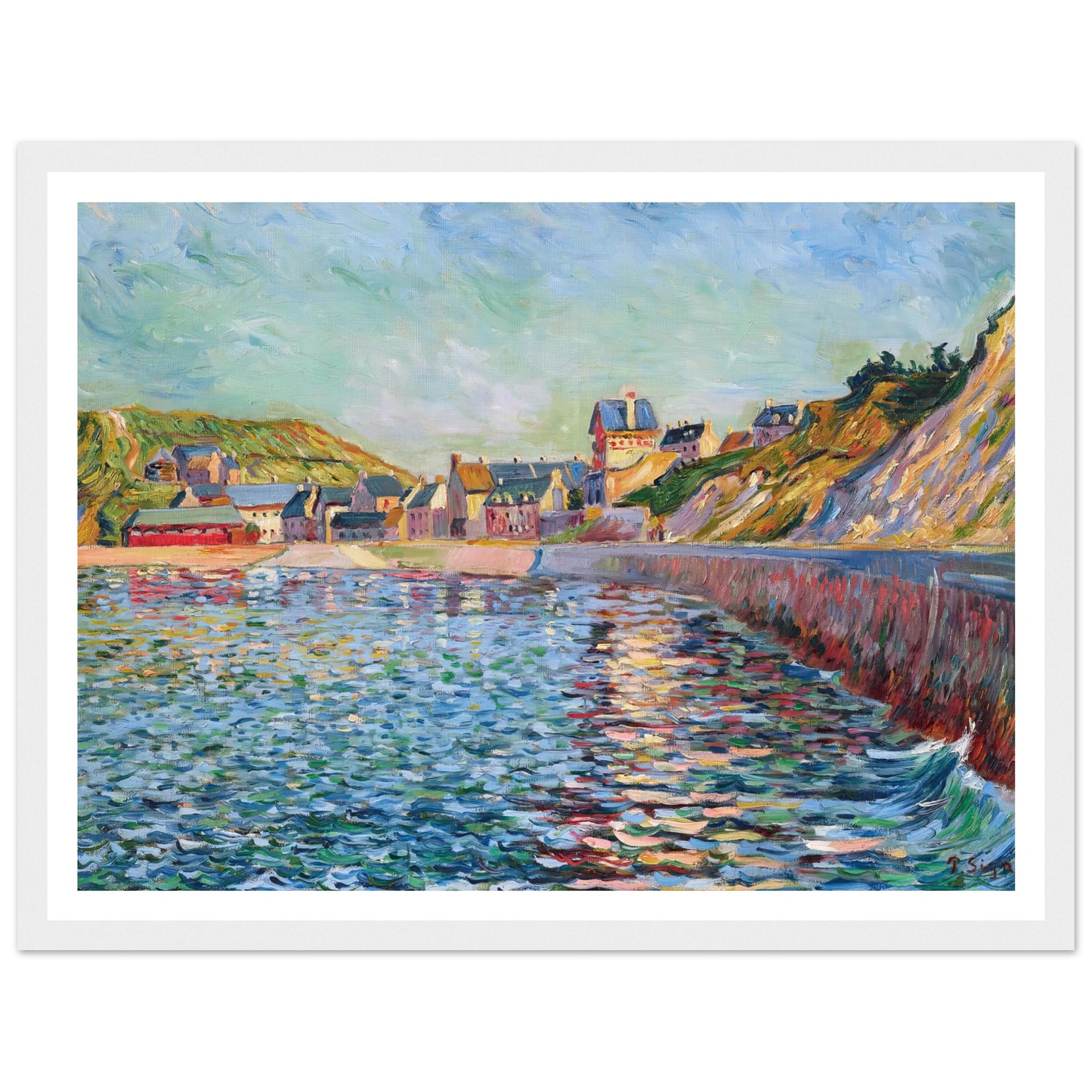 Port-en-Bessin, L’avant-port (1884) Art Print | Paul Signac-Quipham Collections