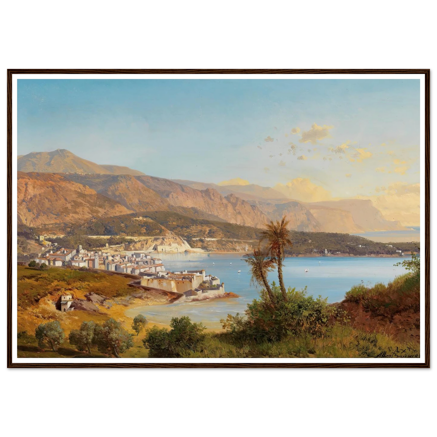 Blick über die Bucht von Villefranche-sur-Mer Art Print | Albert Zimmermann-Quipham Collections