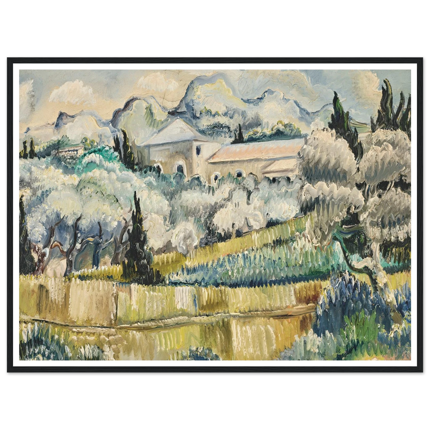 Landschaft in Südfrankreich (1938) Art Print | Paul Kleinschmidt-Quipham Collections
