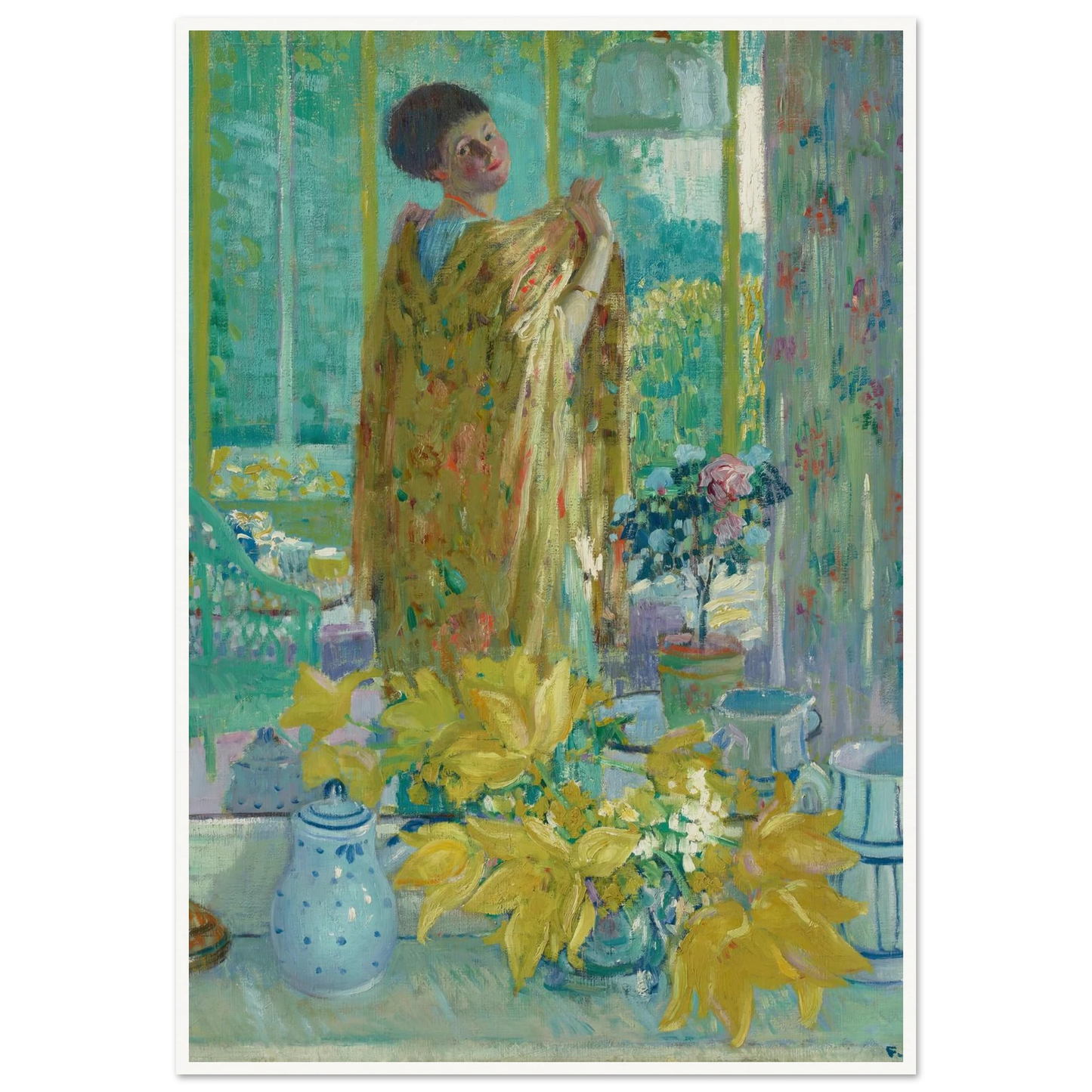 Yellow Tulips (circa 1911-1912) Art Print | Frederick Carl Frieseke-Quipham Collections