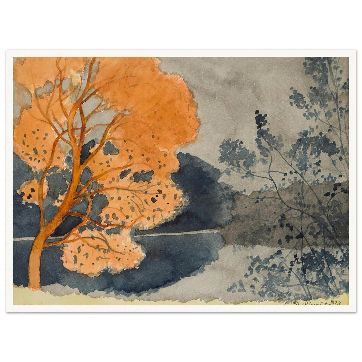 Etang en automne Art Print | Leon Spilliaert-Quipham Collections