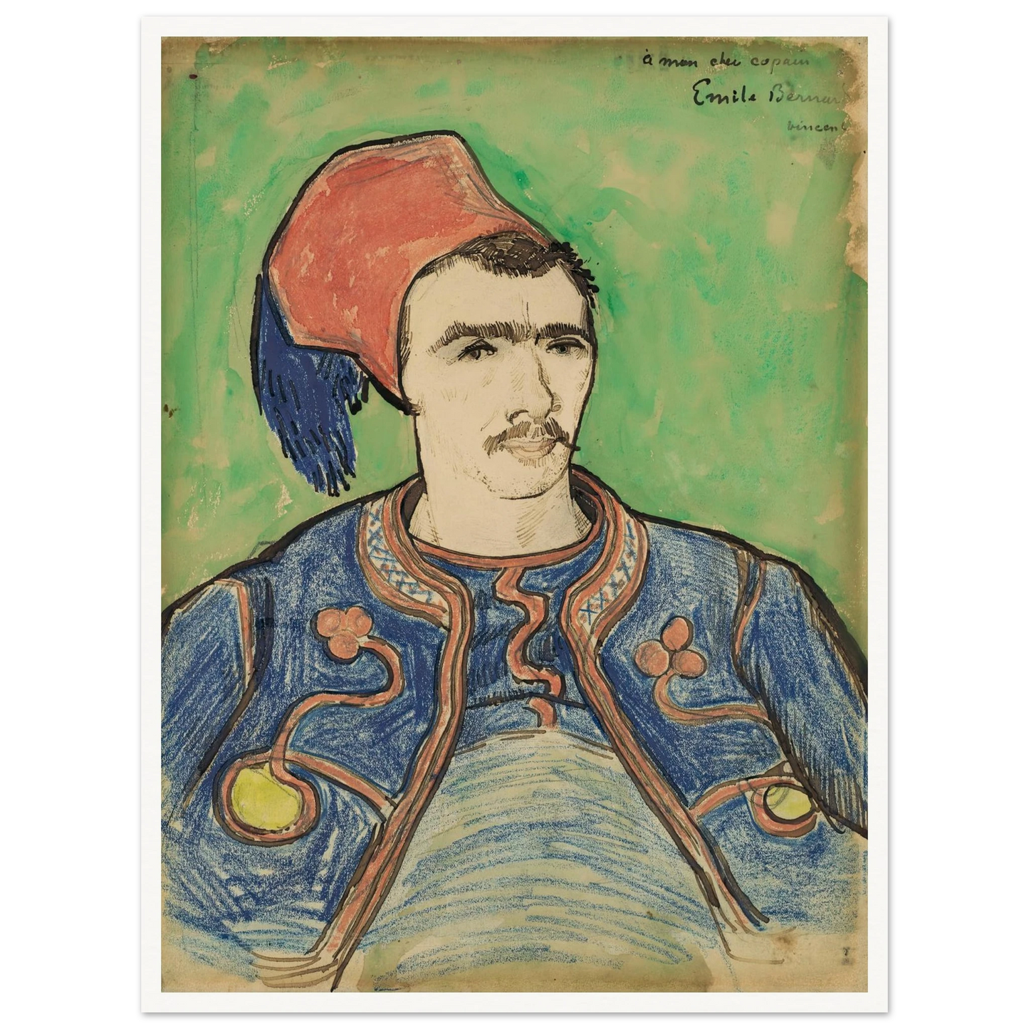 The Zouave (1888) Art Print | Vincent van Gogh-Quipham Collections