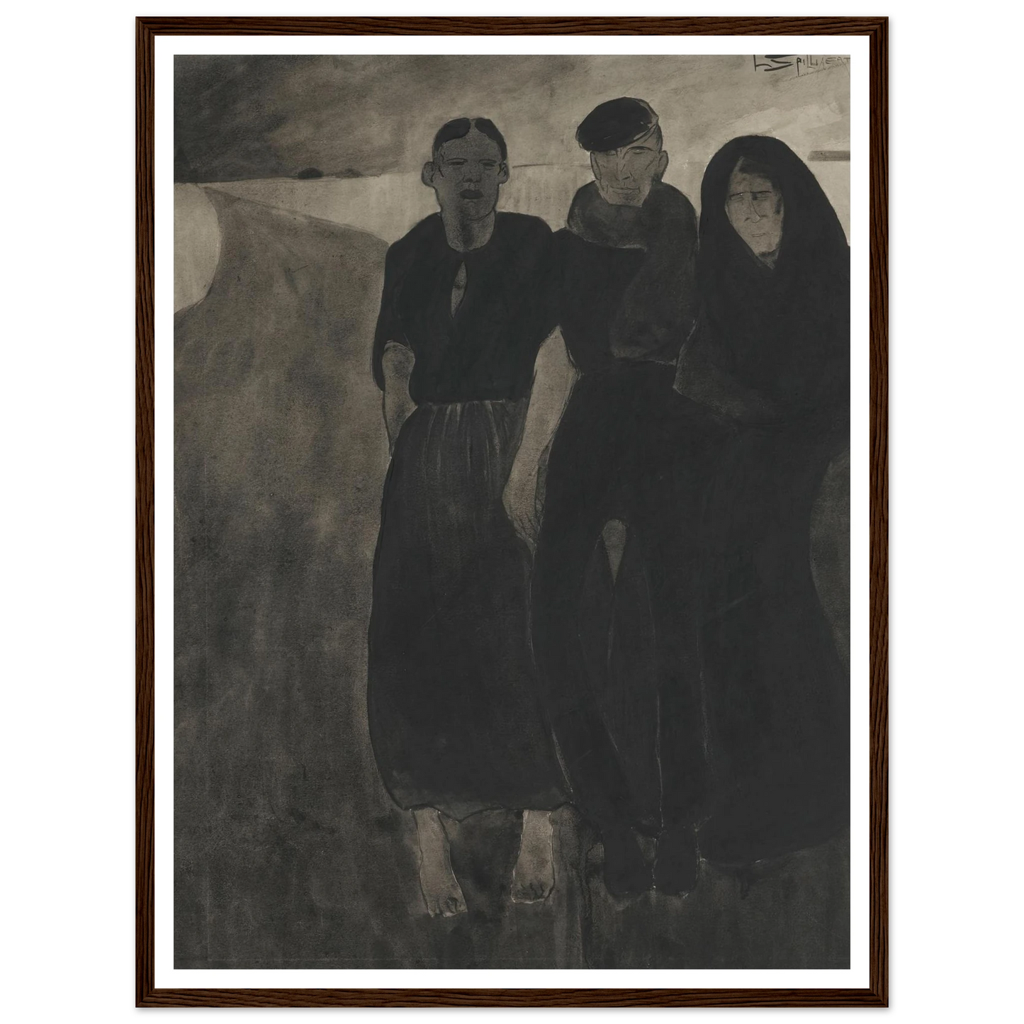 Fishermen And Women Art Print | Leon Spilliaert-Quipham Collections
