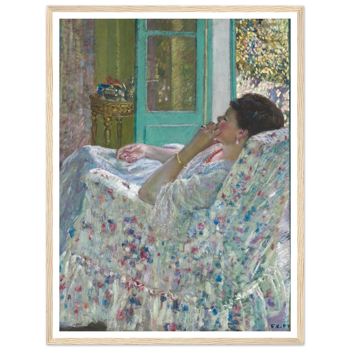 Afternoon – Yellow Room (1910) Art Print | Frederick Carl Frieseke-Quipham Collections