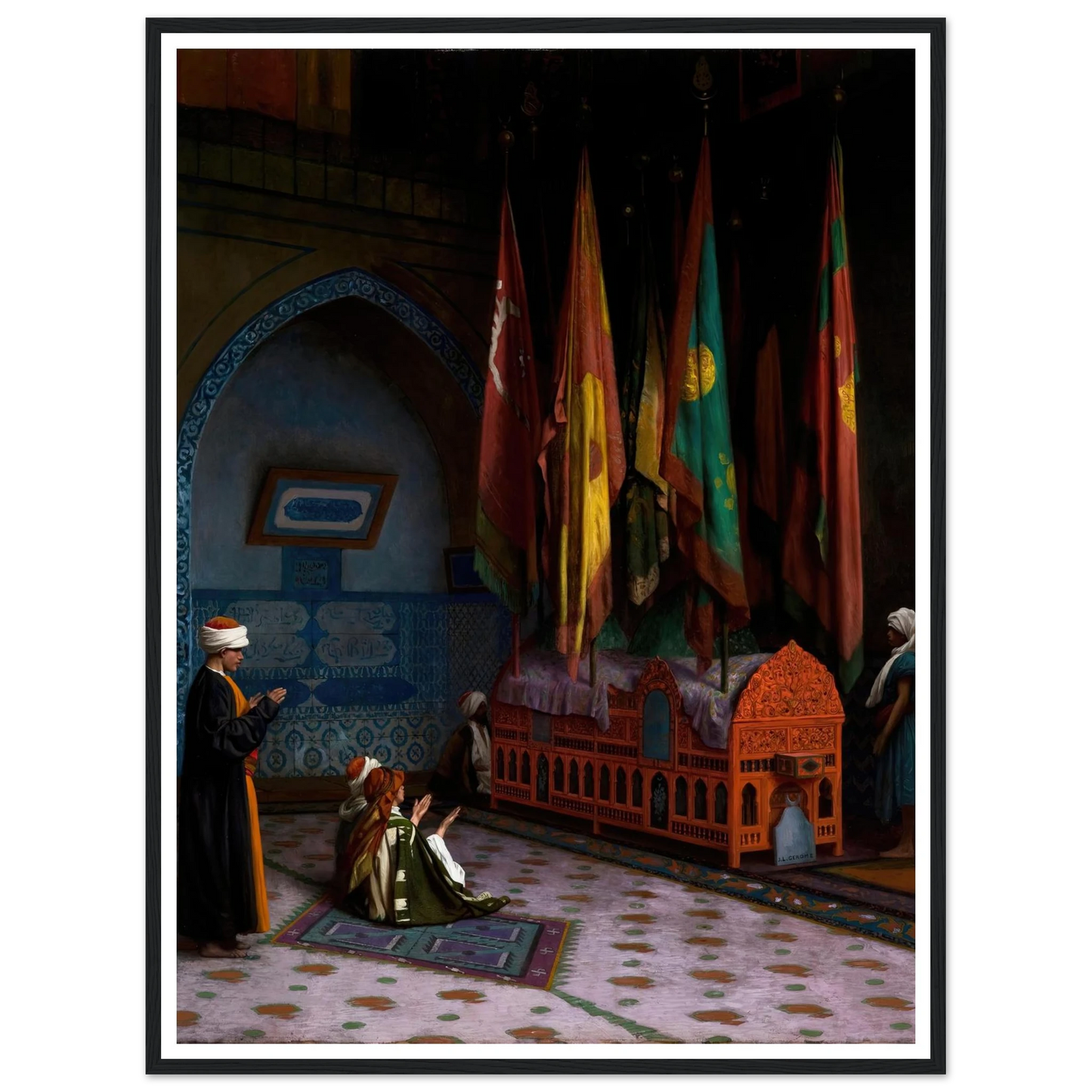 The Sentinel at the Sultan’s Tomb (1824–1904) Art Print | Jean Leon Gerome-Quipham Collections