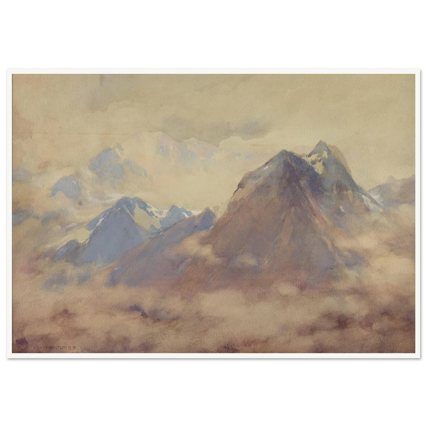 The Almighty’s Own, An Impression Of The High Andes (1910) Art Print | William Henry Holmes-Quipham Collections