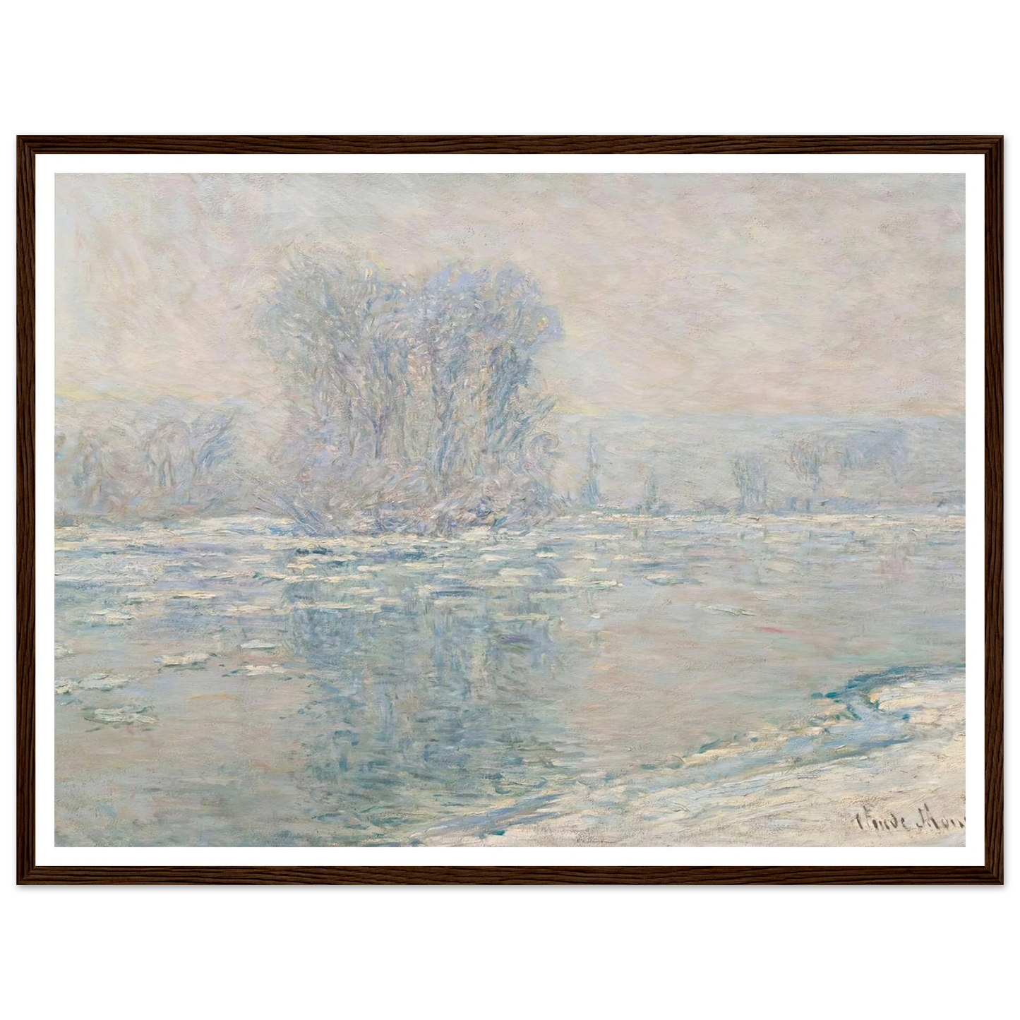 Glaçons, Effet Blanc (1893) Art Print | Claude Monet-Quipham Collections