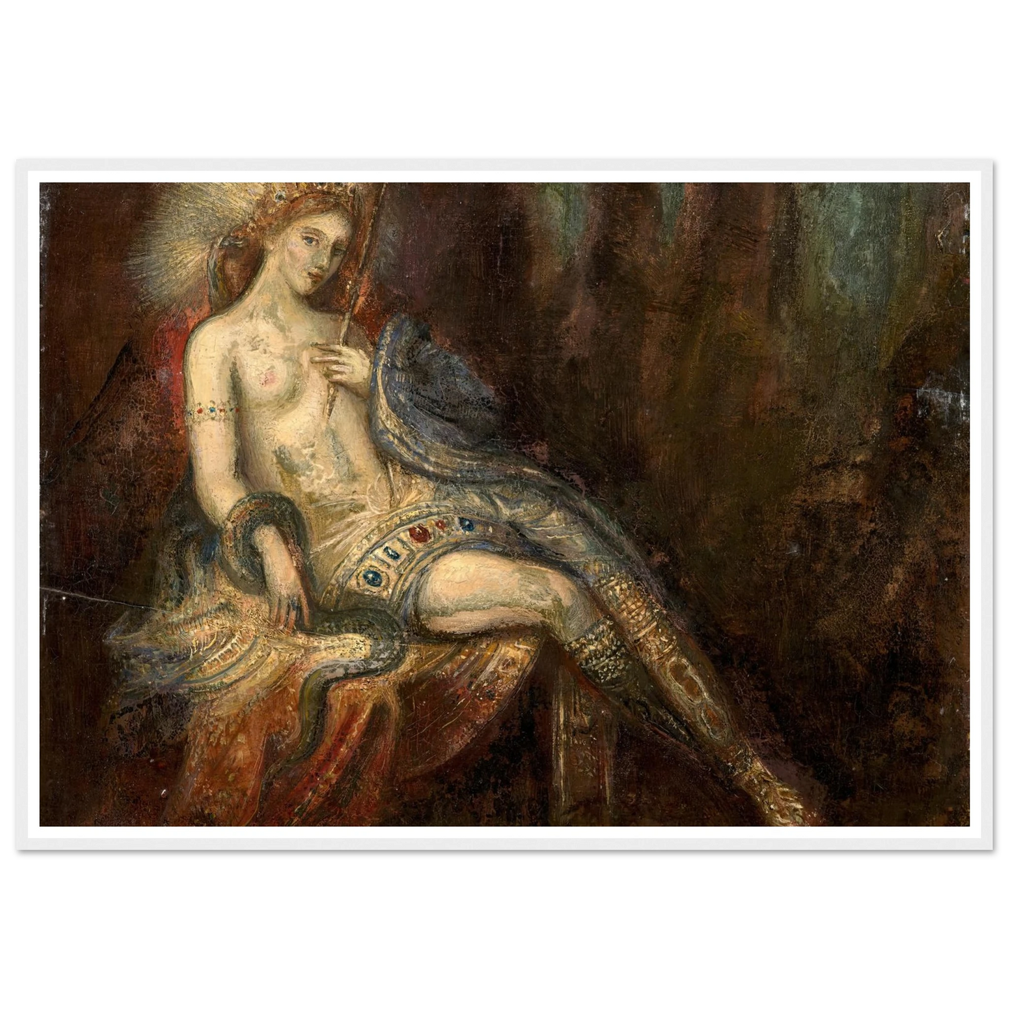Déesse au rocher Art Print | Gustave Moreau-Quipham Collections