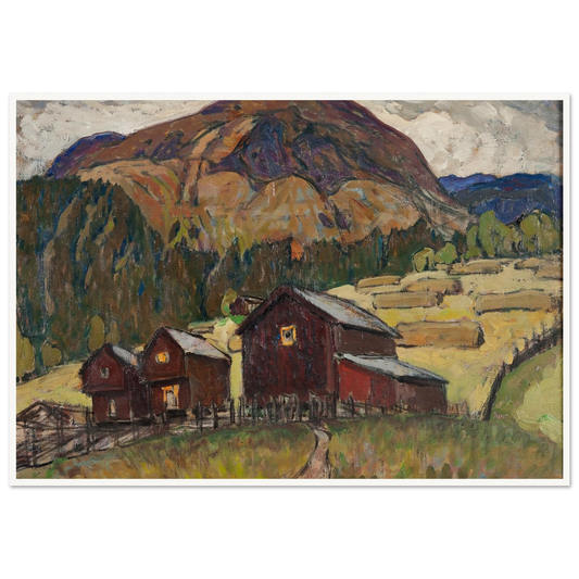 Summer Landscape with Shielings. Study from North Norway Art Print | Anna Boberg-Quipham Collections