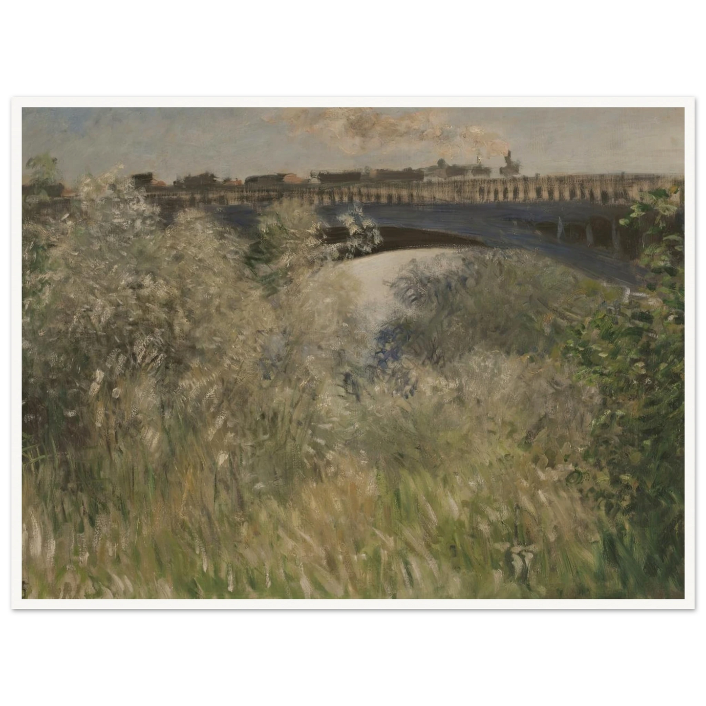 Le Pont d` Argenteuil (1875) Art Print | Claude Monet-Quipham Collections