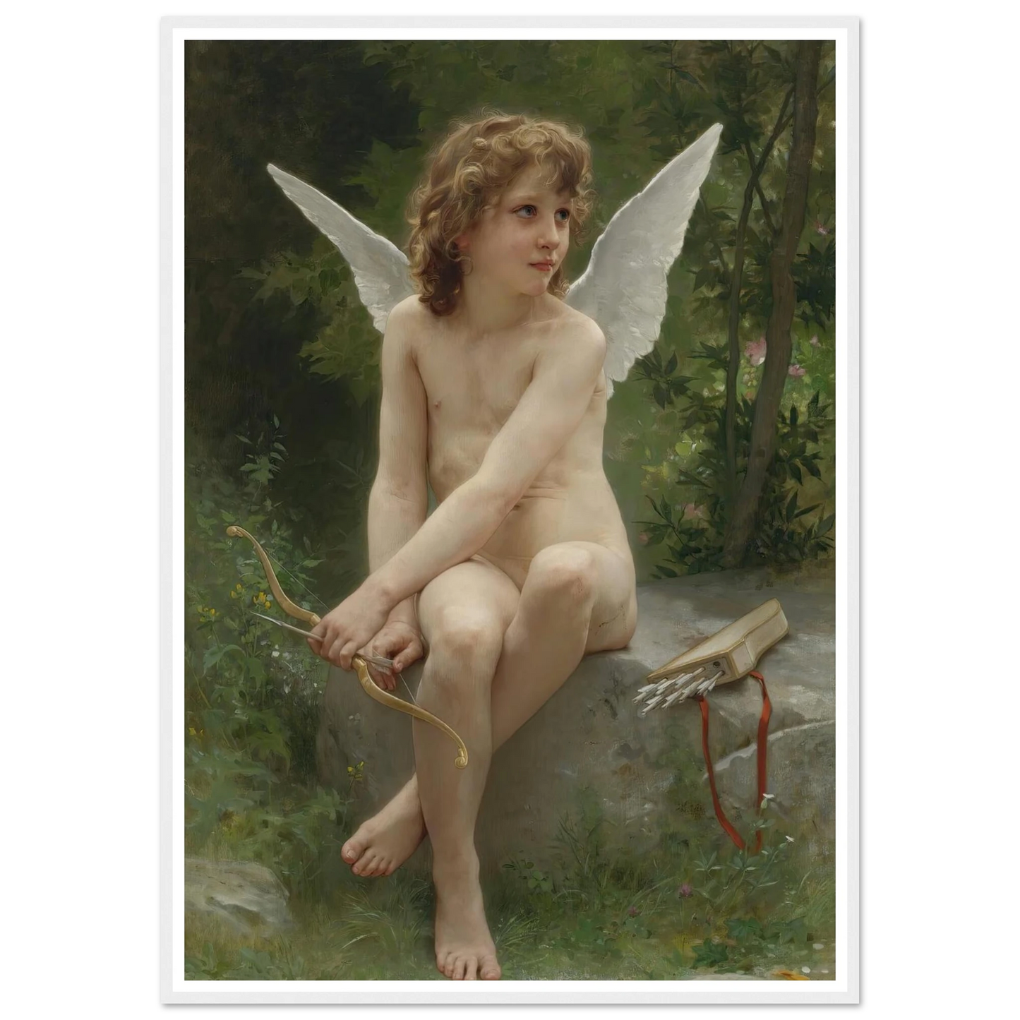 Amour À L’affût (1890) Art Print | William Bouguereau-Quipham Collections