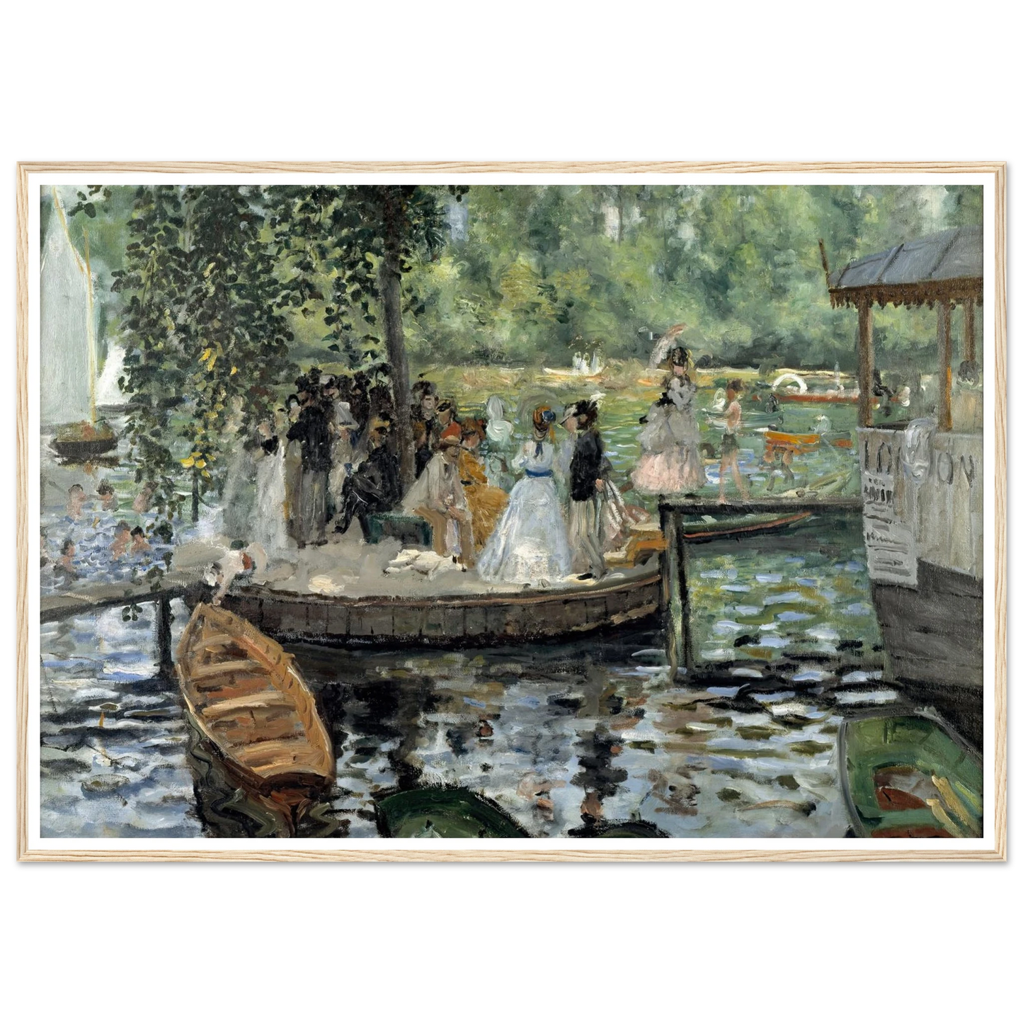 La Grenouillère Art Print | Pierre Auguste Renoir-Quipham Collections